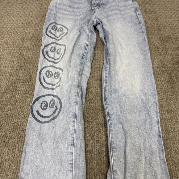 PacSun Dad Jeans 5 Button Fly Blue Pockets Women’s Size 26 - Picture 9 of 14